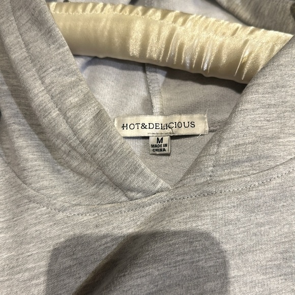 Women’s “ hot and delicious “ MEDIUM cute grey track suit . . - Picture 3 of 4